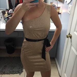 MAX AND CLEO ONE SHOULDER DRESS